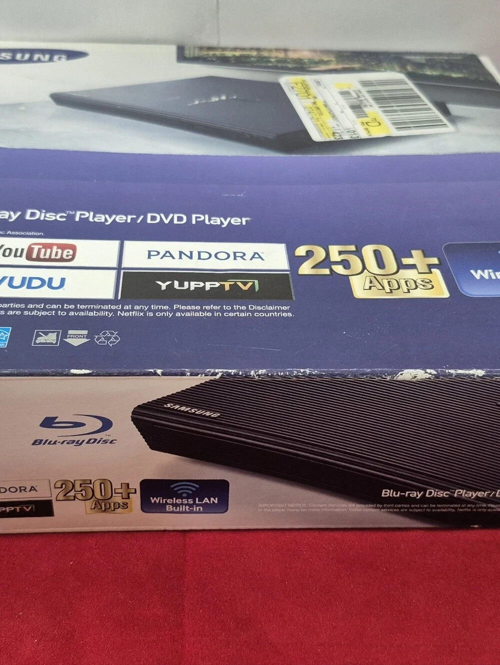 Samsung BD-JM57 Blu-ray and DVD Player with Wi-Fi Streaming Open Box